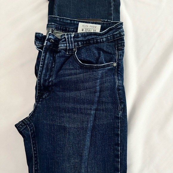 Men’s jeans. TK Axel Slim Boot. W32xL32 Never Worn. Dark Blue color - Picture 4 of 4